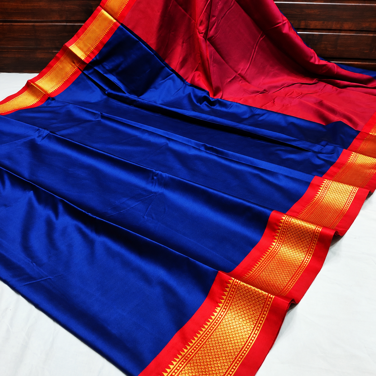 Hathi ₹520 Saree - Royal Blue
